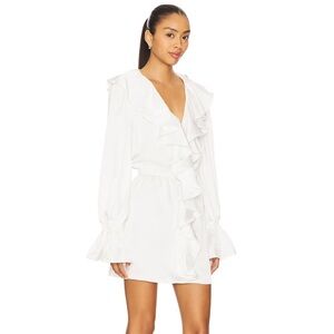 WeWoreWhat White Ruffle Dress